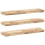 Estantes flotantes 3 uds madera acacia sin tratar 100x20x4 cm by , Shelves and shelves - Ref: Foro24-3279429, Price: 120,29 €...