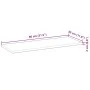 Estante flotante madera acacia maciza acabado aceite 80x30x2 cm by , Shelves and shelves - Ref: Foro24-3279531, Price: 35,65 ...