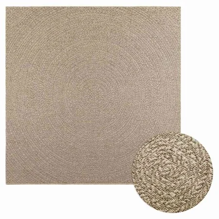 Alfombra ZIZUR aspecto yute interior/exterior beige 200x200 cm by , Rugs - Ref: Foro24-4010410, Price: 112,19 €, Discount: %