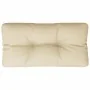 Cojín para palets de tela beige 70x40x12 cm de , Cojines para sillas y sofás - Ref: Foro24-360582, Precio: 21,01 €, Descuento: %