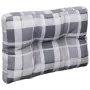 Cojines para palets 2 unidades tela a cuadros gris by , Cushions for chairs and sofas - Ref: Foro24-360659, Price: 29,54 €, D...