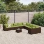 Set de sofás de jardín 11 pzas cojines ratán sintético marrón by , Garden sets - Ref: Foro24-3308358, Price: 811,43 €, Discou...