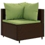 Set de sofás de jardín 11 pzas cojines ratán sintético marrón by , Garden sets - Ref: Foro24-3308358, Price: 811,43 €, Discou...
