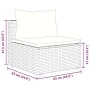 Set de sofás de jardín 7 pzas con cojines ratán sintético negro von , Gartensets - Ref: Foro24-3308436, Preis: 516,69 €, Raba...