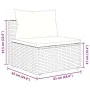 Set de muebles de jardín 5 pzas y cojines ratán sintético negro by , Garden sets - Ref: Foro24-3308372, Price: 349,28 €, Disc...