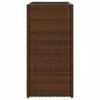 Jardinera de ratán sintético marrón 30x30x60 cm von , Töpfe und Pflanzgefäße - Ref: Foro24-366411, Preis: 51,07 €, Rabatt: %