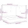 Cojines para sofá de palets 3 unidades tela crema by , Cushions for chairs and sofas - Ref: Foro24-360858, Price: 54,09 €, Di...