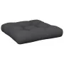 Cojín para sofá de palets de tela negro 60x61,5x10 cm by , Cushions for chairs and sofas - Ref: Foro24-360885, Price: 18,34 €...