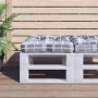 Cojín para sofá sofá de palets tela a cuadros gris 50x50x12 cm by , Cushions for chairs and sofas - Ref: Foro24-360439, Price...