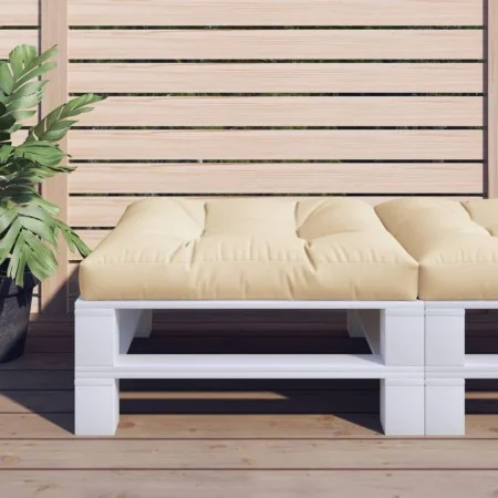 Cojín para sofá de palets beige 70x70x12 cm by , Cushions for chairs and sofas - Ref: Foro24-360472, Price: 28,21 €, Discount: %
