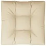 Cojín para sofá de palets beige 70x70x12 cm by , Cushions for chairs and sofas - Ref: Foro24-360472, Price: 28,21 €, Discount: %