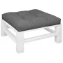 Cojín para sofá de palets de tela gris 80x80x12 cm by , Cushions for chairs and sofas - Ref: Foro24-360491, Price: 38,26 €, D...