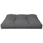Cojín para sofá de palets de tela gris 80x80x12 cm by , Cushions for chairs and sofas - Ref: Foro24-360491, Price: 38,26 €, D...
