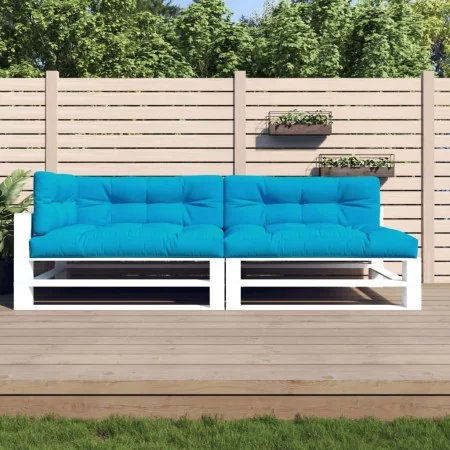 Cojines para sofá de palets 5 unidades tela azul by , Cushions for chairs and sofas - Ref: Foro24-360781, Price: 111,86 €, Di...