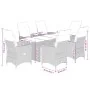 Set comedor jardín 7 pzas y cojines ratán sintético gris von , Gartensets - Ref: Foro24-3276744, Preis: 884,26 €, Rabatt: %
