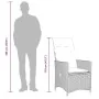 Set comedor jardín 7 pzas y cojines ratán sintético gris von , Gartensets - Ref: Foro24-3276744, Preis: 884,26 €, Rabatt: %