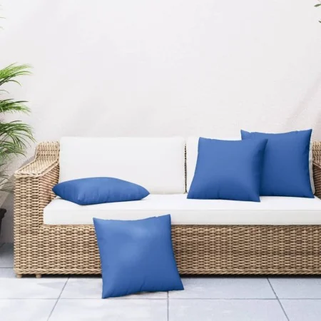 Cojines de sofá 4 unidades tela azul royal 60x60 cm by , Cushions for chairs and sofas - Ref: Foro24-360413, Price: 52,57 €, ...