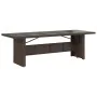 Set de mesa y sillas de jardín 11 pzs y cojines ratán PE marrón by , Garden sets - Ref: Foro24-3277298, Price: 1,00 €, Discou...