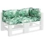 Cojines para palets 3 unidades tela estampado de hojas by , Cushions for chairs and sofas - Ref: Foro24-360956, Price: 59,63 ...