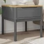 Mesita FLORO madera maciza gris 55x55x54 cm | Tu tienda online para hogar, jardín y más Foro24.es