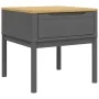 Mesita FLORO madera maciza gris 55x55x54 cm | Tu tienda online para hogar, jardín y más Foro24.es