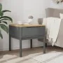 Mesita FLORO madera maciza gris 55x55x54 cm | Tu tienda online para hogar, jardín y más Foro24.es