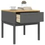 Mesita FLORO madera maciza gris 55x55x54 cm | Tu tienda online para hogar, jardín y más Foro24.es