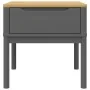 Mesita FLORO madera maciza gris 55x55x54 cm | Tu tienda online para hogar, jardín y más Foro24.es