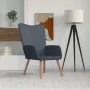 Sillón de relax de terciopelo gris oscuro | Tu tienda online para hogar, jardín y más Foro24.es