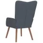 Sillón de relax de terciopelo gris oscuro | Tu tienda online para hogar, jardín y más Foro24.es