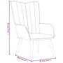Sillón de relax de terciopelo gris oscuro | Tu tienda online para hogar, jardín y más Foro24.es