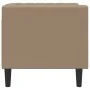 Sillón Chesterfield de cuero artificial marrón capuchino by , Sofas - Ref: Foro24-372657, Price: 160,94 €, Discount: %