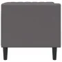 Sillón Chesterfield de cuero artificial gris by , Sofas - Ref: Foro24-372655, Price: 164,18 €, Discount: %
