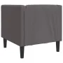 Sillón Chesterfield de cuero artificial gris by , Sofas - Ref: Foro24-372655, Price: 164,18 €, Discount: %