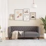 Sofá Chesterfield de 2 plazas cuero artificial gris by , Sofas - Ref: Foro24-372662, Price: 265,68 €, Discount: %