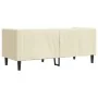 Sofá Chesterfield de 2 plazas cuero artificial blanco crema by , Sofas - Ref: Foro24-372660, Price: 276,84 €, Discount: %