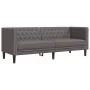 Sofá Chesterfield de 3 plazas cuero artificial gris von , Sofas - Ref: Foro24-372669, Preis: 270,34 €, Rabatt: %