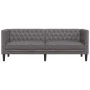 Sofá Chesterfield de 3 plazas cuero artificial gris von , Sofas - Ref: Foro24-372669, Preis: 270,34 €, Rabatt: %