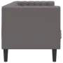 Sofá Chesterfield de 3 plazas cuero artificial gris von , Sofas - Ref: Foro24-372669, Preis: 270,34 €, Rabatt: %
