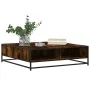 Mesa de centro de madera de ingeniería y metal roble ahumado von , Couchtisch - Ref: Foro24-848776, Preis: 79,81 €, Rabatt: %