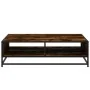 Mesa de centro de madera de ingeniería y metal roble ahumado von , Couchtisch - Ref: Foro24-848776, Preis: 79,81 €, Rabatt: %