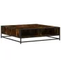 Mesa de centro de madera de ingeniería y metal roble ahumado von , Couchtisch - Ref: Foro24-848776, Preis: 79,81 €, Rabatt: %