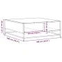 Mesa de centro de madera de ingeniería y metal roble ahumado von , Couchtisch - Ref: Foro24-848776, Preis: 79,81 €, Rabatt: %