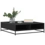 Mesa de centro madera de ingeniería y metal negro 100x100x30 cm by , Coffee table - Ref: Foro24-848774, Price: 81,94 €, Disco...