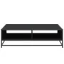 Mesa de centro madera de ingeniería y metal negro 100x100x30 cm by , Coffee table - Ref: Foro24-848774, Price: 81,94 €, Disco...