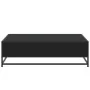 Mesa de centro madera de ingeniería y metal negro 100x100x30 cm by , Coffee table - Ref: Foro24-848774, Price: 81,94 €, Disco...