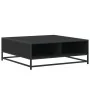 Mesa de centro madera de ingeniería y metal negro 80x80x30 cm by , Coffee table - Ref: Foro24-848769, Price: 66,90 €, Discoun...