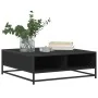 Mesa de centro madera de ingeniería y metal negro 80x80x30 cm by , Coffee table - Ref: Foro24-848769, Price: 66,90 €, Discoun...