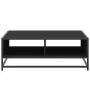 Mesa de centro madera de ingeniería y metal negro 80x80x30 cm by , Coffee table - Ref: Foro24-848769, Price: 66,90 €, Discoun...