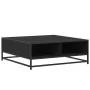 Mesa de centro madera de ingeniería y metal negro 80x80x30 cm by , Coffee table - Ref: Foro24-848769, Price: 66,90 €, Discoun...